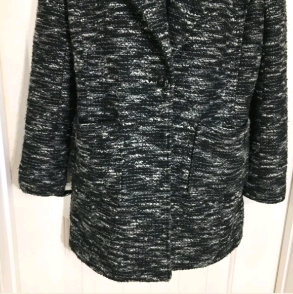 Free People Tweed Pea Coat Jacket Small - Picture 5 of 6